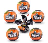 5 Surprise Monster Truck Series 1, Mystery Capsule Collectible (5 Pack)