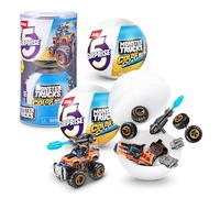5 SURPRISE Monster Trucks Colour Change, Series 3, Mystery Collectible Miniature Figures, Collectible Racing Battle Surprise Fireable Weapons Action Toys for Boys (2 Capsules)