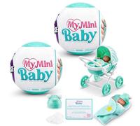 5 Surprise My Mini Baby Series 1, 2 Capsules, By ZURU, Collectible Mystery Capsule, Toy for Girls, Realistic Miniature Baby, Playset and Accessories (2 Capsules)