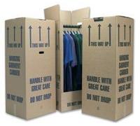 5 Tall Wardrobe Boxes Removal Garment Carriers strong double wall cardboard