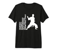 5 Tenets of Taekwondo - Martial Arts Graphic Premium T-Shirt