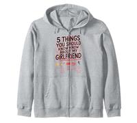 5 Things About My Girlfriend for girlfriends Zip Hoodie