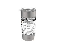 5 Things About Your Mother Funny Traits List Stainless Steel Insulated Tumbler