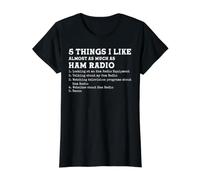 5 Things I Like Almost As Much As Ham Radio Value Graphic T-Shirt, Women, Black, XS