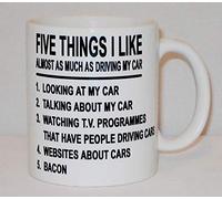 5 Things I Like As Much As Driving My Car Ceramic Mug Great Novelty Gift