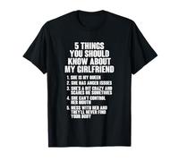 5 Things You Should Know About My Girlfriend T-Shirt Funny T-Shirt
