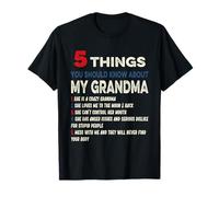 5 Things You Should Know About My Grandma Funny Grandma kids T-Shirt
