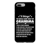5 Things You Should Know About My Grandma Funny Grandmother Case for iPhone 7 Plus/8 Plus