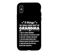 5 Things You Should Know About My Grandma Funny Grandmother Case for iPhone X/XS