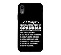 5 Things You Should Know About My Grandma Funny Grandmother Case for iPhone XR