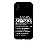 5 Things You Should Know About My Grandma Funny Grandmother Case for iPhone XS Max