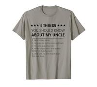 5 Things You Should Know About My Uncle-Funny Family Uncle T-Shirt