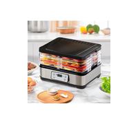 5-Tier 300W Food Dehydrator Dried Fruit Maker Jerky Drying Machine Pet Treats Dryer Living and Home Black One Size