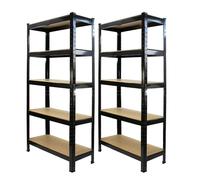 5 Tier 75cm Steel Shelves Warehouse Heavy Duty Garage Racking Storage Shelving
