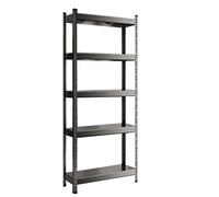 5-Tier Adjustable Metal Shelving Unit, Heavy-Duty Storage Rack, 2000 lbs Capacity, Industrial Grade Shelf, Sturdy 80x40x180cm, Perfect for Home & Garage Organization