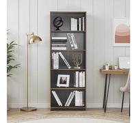 5 Tier Anthracite Grey Modern Bookcase Shleving Unit FWStyle Grey One Size