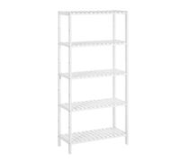 5-Tier Bathroom Storage Shelves, White