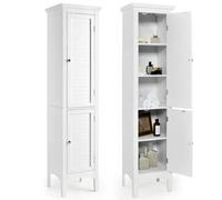 5-Tier Bathroom Tall Slim Cabinet 2 Door
