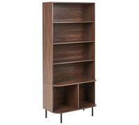 5 Tier Bookcase BRADLEY 180 cm Dark Brown