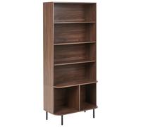 5 Tier Bookcase BRADLEY 180 cm Dark Brown