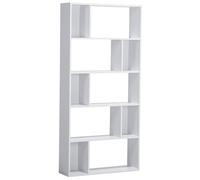 5 Tier Bookcase ORILLA 174 cm White