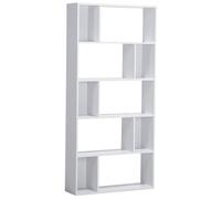5 Tier Bookcase White ORILLA