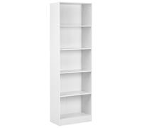 Beliani 5 Tier Bookcase WINNIPEG 174 cm White, White