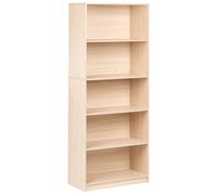 5 Tier Bookcase ZEHNA 197 cm Light Brown
