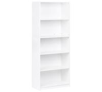 Beliani 5 Tier Bookcase Zehna 197 Cm White