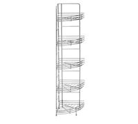 Orsina 5 Tier Chrome Corner Storage Rack