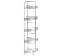 Premier Housewares 5 Tier Corner Storage Rack, Silver