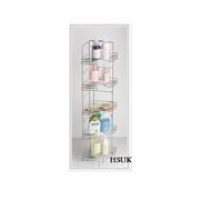 5 TIER CHROME WIRE CORNER STORAGE RACK STAND SHELF UNIT TOILET BATHROOM PRE559