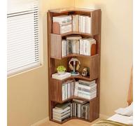 5-Tier Corner Shelf Ladder Bookcase & Storage Display Rack for Bedroom, Bathroom, and Small Spaces - Stylish Home Organizer