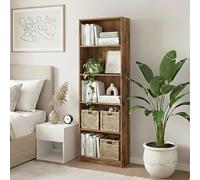 (5 Tier Extra Large) Cambridge Wooden Bookcases Shelving Display Storage Unit