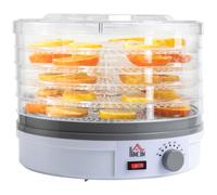 HOMCOM 5 Tier Food Dehydrator for Drying Fruit Meat Vegetable Jerky Pet Treat