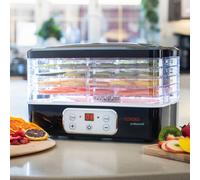 5 Tier Food Dehydrator - Fruit Meat Veg Snack Food Preserver Cooks Professional Black One Size