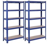 5-Tier Heavy-Duty Shelving Unit, Blue / 30 x 75 x 150 cm / 1
