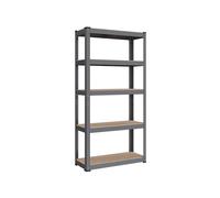 5-Tier Heavy-Duty Shelving Unit, Grey / 30 x 75 x 150 cm / 1