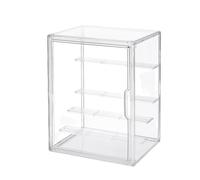 5-Tier Jumbo Acrylic Display Case for Figures - Extra Deep Shelves Holds 40+ Collectibles, Desktop Showcase with Magnetic Door for POP! Vinyls, Bobbleheads (L 5-Tier（10.6"*8.66"*14.17")