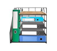 5 Tier Letter Tray Desk Organizer Metal Mesh A4 Paper Desktop Filing Trays,Pour Stocker Des Lettres, Des Documents, Des Archives,Cahiers