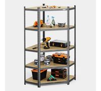 VonHaus 5 Tier Steel Corner Racking Shelving Unit