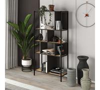5-Tier 'Midi' Modern Bookcase Open Shelves Room Divider with Metal Frames Storage Unit Decortie Multi 1 Pack