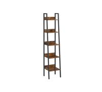SONGMICS Vasagle 5-tier Narrow Shelf - Rustic Brown And Black
