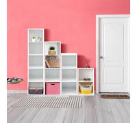 (5 Tier) Open Shelf Bookcase Freestanding Cabinet Unit for Office, Living Room, Bedroom, White