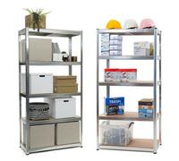 5 Tier Racking Shelf Heavy Duty Garage Shelving Storage Shelves Unit 180X90X40Cm