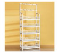 5-Tier Retail Display Rack, Space-Saving Snack Organizer with Hooks for Pantry, Office, Living Room Storage - Efficient Storage Solution