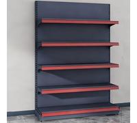 5-Tier Retail Shelving Unit - Easy Tool-Free Assembly Display Rack for Grocery, Office Supplies & Store Use - 123x160cm (48.4x62.9in) Commercial Wall Shelf