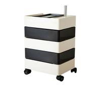5-Tier Rotating End Table with 360° Silent Wheels & Lock, Versatile Nightstand for Living Room, Bedroom, Sofa, Dorm - Stylish & Functional Furniture Solution