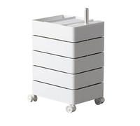 5-Tier Rotating Nightnd with Locking Wheels360° le Der End Table for BedroomLiving Room & DormSpace-Saving Sto Solut with Silent
