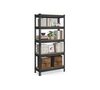5-Tier Shelving Unit for Garage Boltless Assembly, Rustic Brown / 1